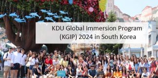 KDU Global Immersion Program (KGIP) 2024 in South Korea