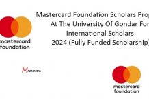Mastercard Foundation Scholars Program At The University Of Gondar For International Scholars