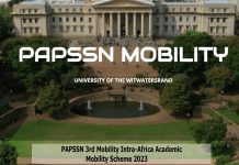 PAPSSN 3rd Mobility Intra-Africa Academic Mobility Scheme 2023