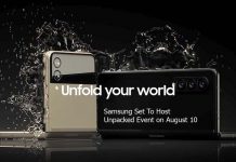 Samsung Set To Host Unpacked Event on August 10