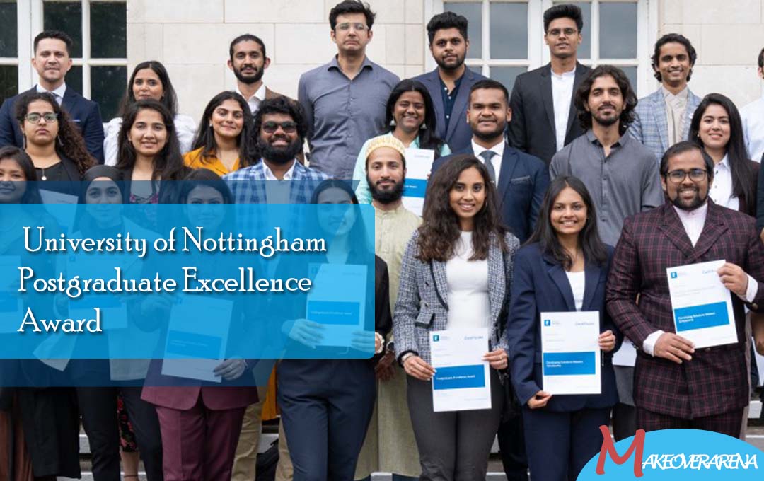  University of Nottingham Postgraduate Excellence Award