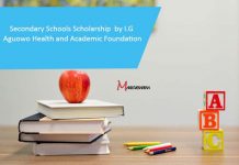 Secondary Schools Scholarship  by I.G Aguowo Health and Academic Foundation