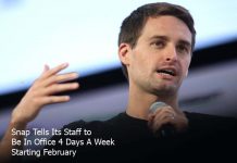 Snap Tells Its Staff to Be In Office 4 Days A Week Starting February