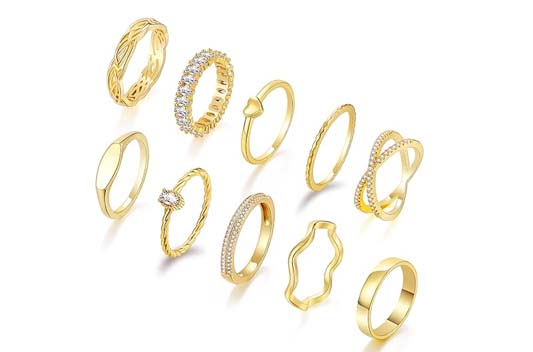 Staligue Gold Rings
