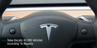 Telsa Recalls 40,000 Vehicles According To Reports