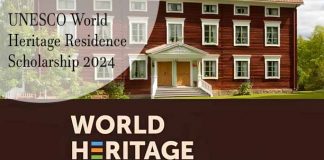 UNESCO World Heritage Residence Scholarship 2024
