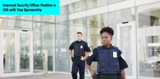 Unarmed Security Officer Position in USA with Visa Sponsorship