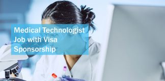 Medical Technologist Job with Visa Sponsorship