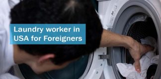 Laundry worker in USA for Foreigners