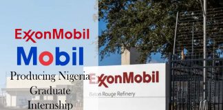 ExxonMobil and Mobile Producing Nigeria Graduate Internship