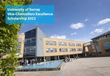University of Surrey Vice-Chancellors Excellence Scholarship 2023