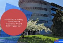University of Surrey International Excellence Award for Postgraduate
