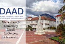 Stellenbosch University DAAD In-Region Scholarship Programme