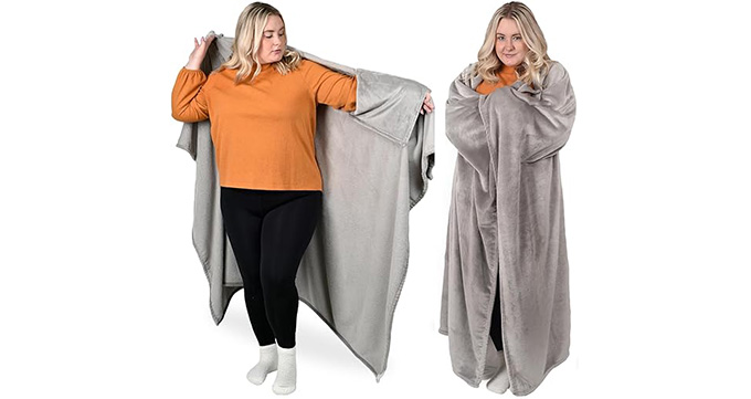 Wearable Blanket Soft Cozy Fleece Blanket