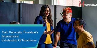 York University President’s International Scholarship Of Excellence 2024/25