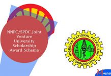 NNPC/SPDC Joint Venture University Scholarship Award Scheme